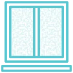 شیشه مشجر برفی