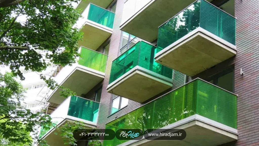 شیشه سکوریت رنگی