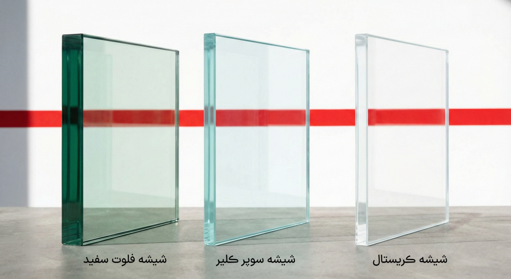 تفاوت شیشه کریستال با شیشه سوپرکلیر و شیشه فلوت