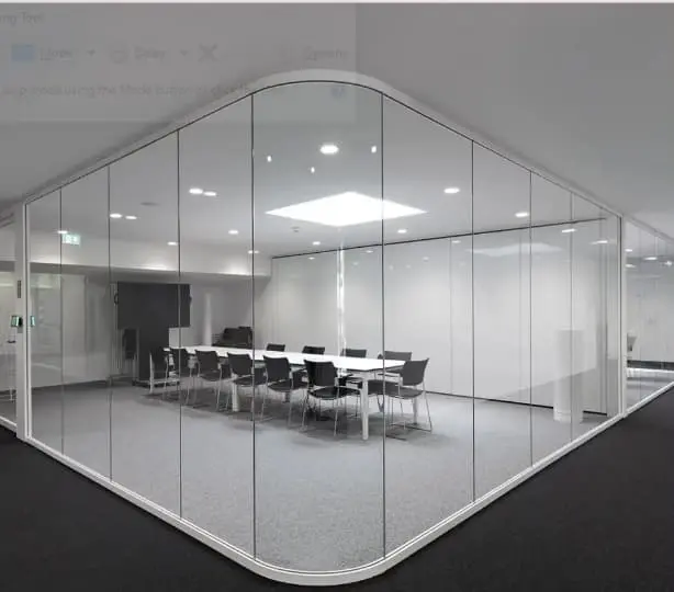 شیشه خم پارتیشن