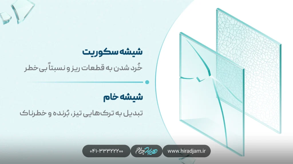 تفاوت شکستن شیشه سکوریت و شیشه خام
