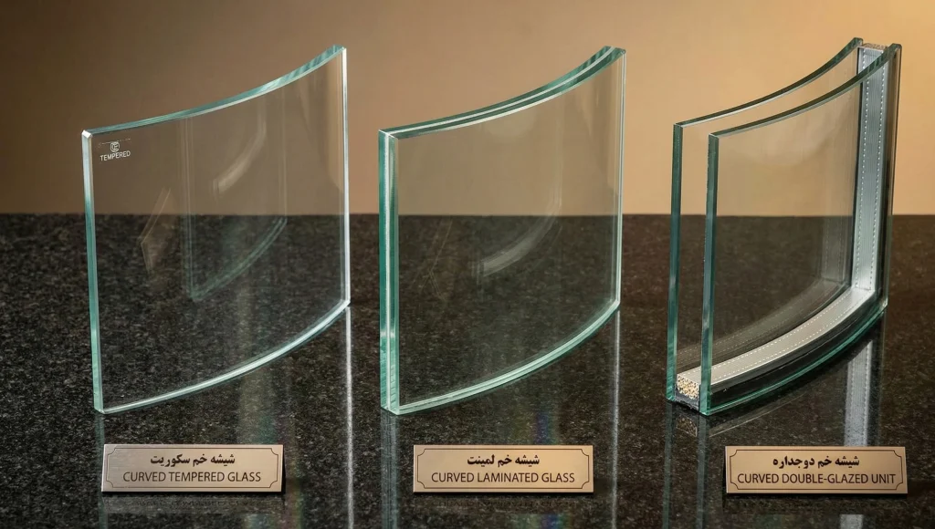 شیشه خم سکوریت-لمینت-دوجداره