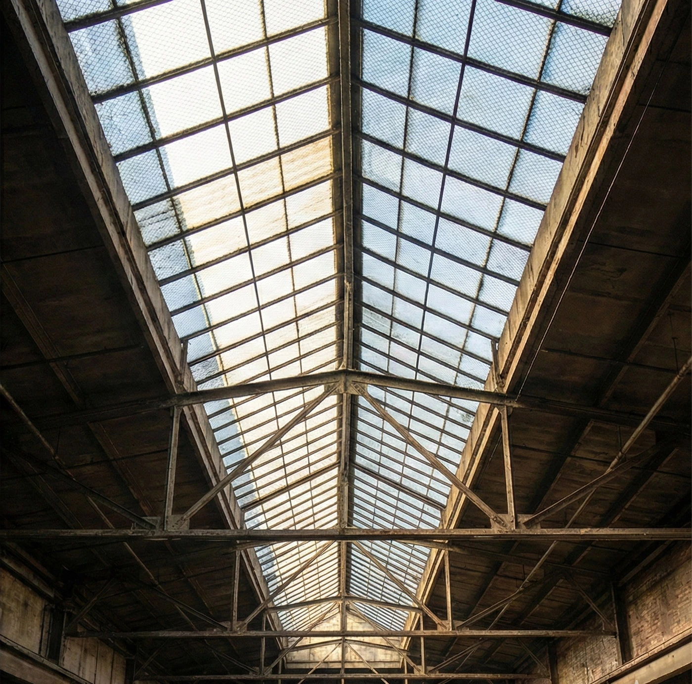 شیشه سیمی سقف‌های نورگیر