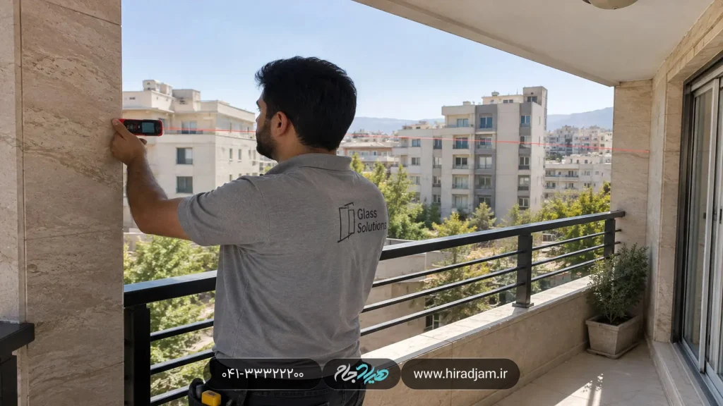 شیشه بالکن